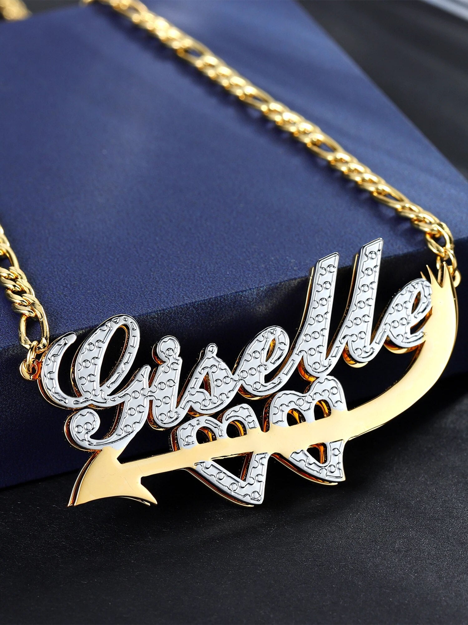 Double Plated Cupid Name Necklace Chantel The Label